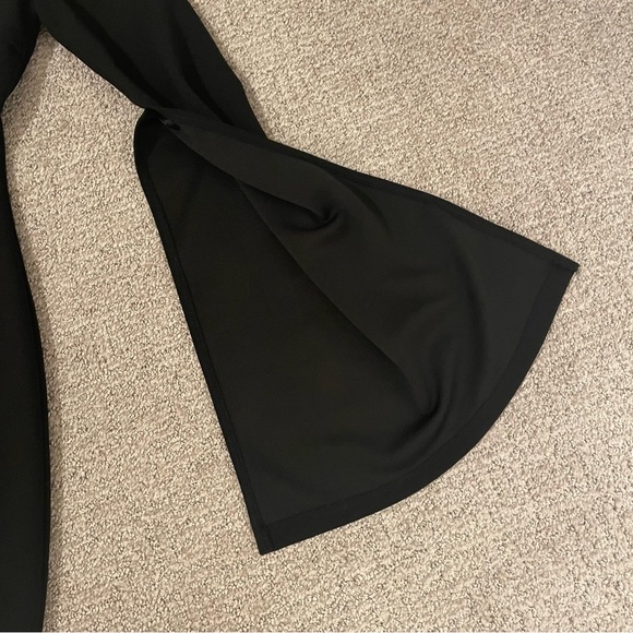 Hello Molly One Sleeve Bell Black Dress Size Medium - Picture 2 of 4